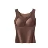 Venta Directa de Fábrica Otoño e Invierno Chaleco Térmico Sin Costuras Cómodo Cuello en V Camisola Versátil Base Ropa Interior Térmica para Mujer