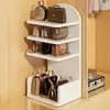 Estante de almacenamiento de bolsas en la parte superior del mueble de entrada, estante de niveles, almacenamiento de bolsos de mano y mochilas para el hogar, almacenamiento conveniente para artículos cotidianos