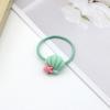 Lindo bebé no daña el cabello cuerda de hilo mariposa concha banda de goma de alta elasticidad niños pequeños color anillo para el cabello al por mayor