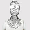 Bufanda de Red con Pedrería Europea y Americana para la Cabeza Tendencia para Fiestas, Carnavales, Máscara Brillante, Sombrero de Fiesta Personalizado para Adultos