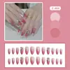 24 Piezas de Pegatinas para Uñas Artísticas, Productos Terminados para Comercio Transfronterizo, Paquete Mixto para Europa, América y África, Uñas Postizas Removibles, Puntas de Uñas Portátiles para Puestos del Mercado