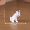 Miniaturas de sereia e gatinho para paisagens em miniatura, brinquedos de banho, decorações DIY para casas de boneca, enfeites de pendurar e pequenas peças decorativas