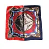 Bufanda Cuadrada de Satén Nueva Moda Otoño Estilo Coreano Versátil Bufanda Cuadrada Profesional Accesorios para Bolsos Bufanda de Seda Estampada