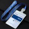 Dezhi Set Grande de Tarjetas de Trabajo de Metal Insignia de Personal Tarjeta de Pecho Set de Tarjetas con Cordón Marca de Fábrica Cuerda Colgante de Alto Brillo dezhi Set Colgante