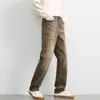OT Ropa para Hombre Nueva Temporada Otoño/Invierno Jeans Rectos Lavados Desgastados Estilo Americano Holgados Casual Versátiles