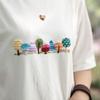 Bolsa de materiales DIY de bordado hecho a mano Lu bordado principiante camiseta bordada a sí mismo pantalones de manga corta regalo bordado creativo