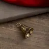 Chaveiro de latão com sino, cobre puro, seis palavras, mantra, pingente de chave de carro, local cênico, venda imperdível, presente por atacado