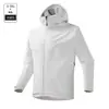 Chaqueta de pareja de una sola capa, totalmente termosellada, a prueba de viento, impermeable, resistente al frío y cálida, según norma nacional, ropa de trabajo con logo personalizado