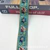 Novo Retrô Ouro Fio Corda Bordado Fita 4CM Largura Dai Cheongsam Cortina Renda Acessórios Estilo Étnico