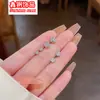 Venta Caliente Transfronteriza Pendientes de Acero de Titanio con Circonita Pequeños Versátiles Pendientes de Pedrería Sencillos Traje Pendientes de Clavo para Cartílago de Oreja Hombres y Mujeres para Mujeres