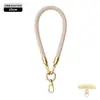 Cordón de alta gama original para teléfono móvil de 8 MM resistente para colgar en el cuello ajustable para exteriores anti-pérdida cuerda trenzada para muñeca dorada