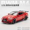Coche de aleación XinAo Modelo 1:32 nuevo Baoma M4 coche deportivo de retroceso con sonido y luz juguete para niño modelo de coche adornos