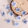 Flor de Orquídea Mariposa Simulada Cabeza de Flor Tacto PU Pasador Guirnalda Boda Decoración DIY Decoración Fabricantes Mayorista