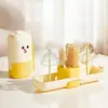 Set de Cepillos de Limpieza Portátil Siete en Uno para Viajes, Cepillo para Biberones, Cepillo Específico para Alimentos y Chupones de Bebé