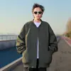 Estilo de Rua Outono e Primavera Jaqueta de Baseball Americana Bonita Roupa Externa para Homens e Mulheres Roupa de Trabalho de Alta Qualidade Jaqueta de Piloto Corta-vento de Primavera para Homens
