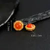 Prata 925 Banhada com Acessórios de Flor de Peônia Vermelha do Sul Pulseira DIY Acessórios de Corda Trançada Contas de Prata Antiga