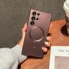 Adecuado para Funda de Teléfono Móvil Samsung S26Ultra, Succión Magnética S25Plus Cubierta Completa S24Fe Mate S22U Película para Lente Funda Suave