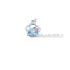 Cuentas Espaciadoras de Plata Pura 999 Colgante Gato Kt Cuentas de Plata Perro Canela Castillo Unicornio Pulsera DIY Joyería de Plata 3D Accesorios