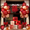 Set de Decoración de Piso con Globos para Boda, Decoración de Escena para Sala de Estar de Compromiso, Habitación de Boda, Guía para Casa Nueva, Colección de Artículos para Boda