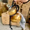 Botella de Calabaza de Vidrio Personalizada Transfronteriza de Amazon 500ml Botella Creativa Retro para Vino de Frutas con Cuerda Botella Dispensadora de Bebidas