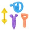 Equipo de Fitness Instrumento de Belleza Juguete Mancuerna Descompresión Descompresión Agarre Silicona para Niños Mordedor Palito de Pegamento Mordisqueo Dientes Música