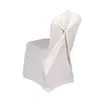 Boda transfronteriza boda leche seda elástico funda de silla de hotel alas hebilla mariposa todo incluido Lycra funda de silla venta al por mayor
