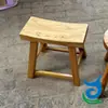 Mesas y sillas de madera de olmo estilo vintage para restaurantes de barbacoa y fondas, con tableros cuadrados pequeños, todas hechas de madera maciza para uso comercial