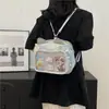 Bolsa fofa Feminina Soft Girl Estudante Dor Bolsa Transparente Bolsa Estilo Japonês Estilo Universitário JK Bolsa de Bebê Ombro Crossbody Bolsa
