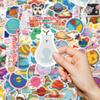 Compra Directa Transfronteriza de 100 Pegatinas Infantiles de Dibujos Animados de Estilo Mixto, Frescas y Sencillas, de Tamaño Pequeño (4 cm) para Decoración de Amazon
