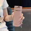 Copo térmico simples e estiloso para meninas, xícara de chá de alta estética com separador de chá, novo modelo 2025 mini copo de bolso, copo de água para presente