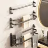 Estante de Toallas de Baño de Múltiples Niveles, Barra de Toallas Montada en la Pared sin Taladro, Estante de Almacenamiento de Ropa para Baño, Organizador para el Hogar