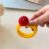 Laços de Cabelo Fofos de Frutas Dongdaemun Coreanos Versáteis de Primavera e Verão Coloridos de Alta Elasticidade Que Não Danificam o Cabelo Anel de Toalha Acessórios de Cabelo