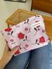 Bolsa de Maquiagem Flor de Cerejeira Fresca Transfronteiriça Grande Capacidade Portátil para Viagem e Lazer Bolsa de Armazenamento para Cuidados com a Pele Forro para Necessaire
