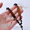 Corrente de contas Bodhi de Diamante, cordão com pingente de jade trançado à mão, atacado, corrente de contas de Olho de Tigre amarelo natural elegante de alta qualidade