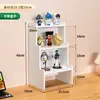 Expositor de figuras tipo escalera de escritorio con cajones, caja ciega Pop Mart caja de almacenamiento, organizador de papelería para escritorio de estudiante