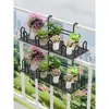 Grades de Varanda Suporte de Flores de Ferro Suporte de Armazenamento Suporte de Vasos de Flores Suspensos Suporte Suspenso para Peitoril de Janela Suporte de Grade Suporte de Flores Suporte para Plantio Verde