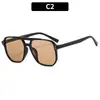 Paquete de Cuatro Gafas de Sol Transfronterizas para Hombres y Mujeres, Gafas de Aviador Estilo Y2K, Gafas de Sol de Moda para Conducir con Protección UV
