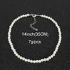 Collar Choker de Perlas Falsas Casi Redondas Versátil de Nueva Moda Transfronteriza para Celebridades de Internet Ins Europeas y Americanas Cadena para Clavícula de Mujer