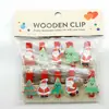 10 piezas de clip pequeño de madera, clip pequeño de madera para fotos diarias en el hogar, clip de fotos de dibujos animados, cuerda de cáñamo, adornos para trajes