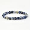 Pulseras de Cuentas de Piedra Natural Hechas a Mano Más Vendidas en Europa y América para Hombres y Mujeres, Pulseras Elásticas Apiladas de Turmalina y Cristal Rosa, Joyería Transfronteriza