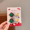 Novos prendedores de cabelo de Natal para crianças 2026, acessórios de cabelo de desenho animado para meninas, roupa de feriado de Natal para meninas pequenas, presilhas de franja