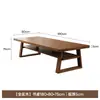 Mesa de madeira maciça para sala de estar mesa longa sofá casual trabalho em casa Taipei Europeu mesa de leitura aprendizado para várias pessoas