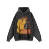 Estilo americano High Street Cartoon Impresso oversize Old Long Sleeve Hoodie Masculino e Feminino Hip Hop Loose Vibe Style Sweater