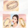 Anel de prata elegante estilo coreano com estampa coração com coração anel puro anel banhado a prata de menina fresca vendas diretas de joias de Guangzhou
