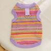 Vestido de princesa escocesa de renda para cachorro pequeno, primavera e verão, saia fina, alça de duas pernas, roupas para animais de estimação de cachorro pequeno e médio