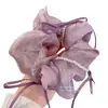 Goma para el pelo tipo scrunchie verde estilo bosque de hadas para mujer, Diadema de alta gama con lazo de perlas, Accesorio para el pelo trenzado