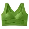 Sujetador Nacional Estampado Floral con Hebilla Lateral para Mujer, Sin Aros, Copas Fijas, Recogido Lateral del Pecho, Sujetador Ajustable sin Costuras