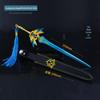 Qijie Shenshou escritório L modelo 21cm Sky Blade com estojo de couro liga arma modelo 21cm