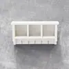 1:12 Casa de Muñecas Casa de Muñecas Mini Modelo de Muebles Almacenamiento de Madera Blanco con Colgador
