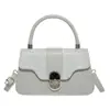 Bolso de Mano Cuadrado Pequeño de Moda 2025 Nuevo Bolso de Hombro con Cierre Bolso para Mujer de Pu Texturizado Elegante Versátil Bolso Cruzado para el Trabajo